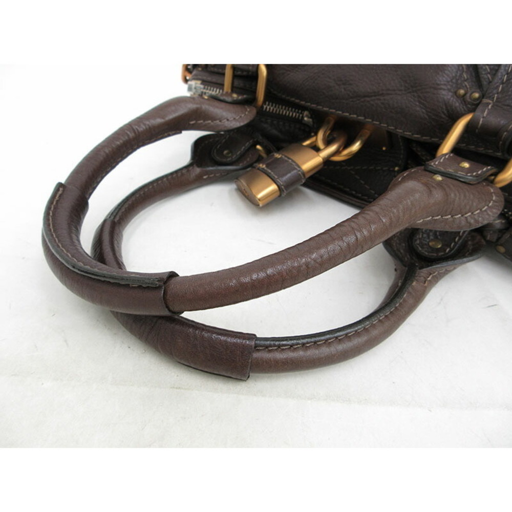 Chloe Paddington Shoulder Bag Tote Brown Leather - Picture 5 of 9